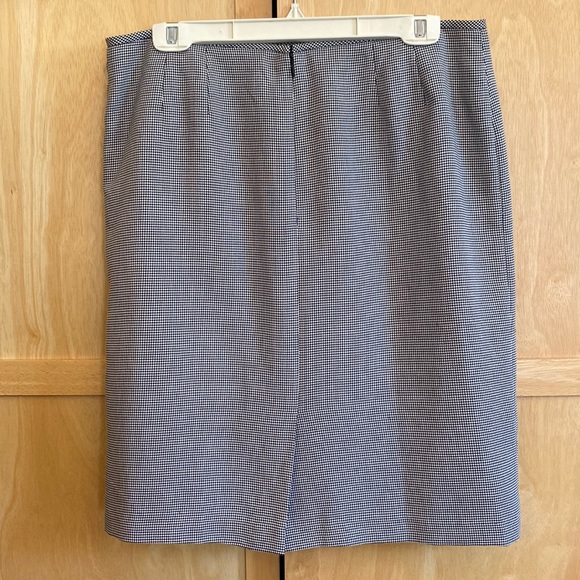 Le Suit Black & White Checkered Pencil Suit Skirt Size 14 - Picture 3 of 7